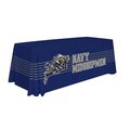 Showdown Displays Showdown Displays 810026NAVY-003 Navy Midshipmen 6ft. NCAA Dye Sublimated Table Throw - No.003 810026NAVY-003
